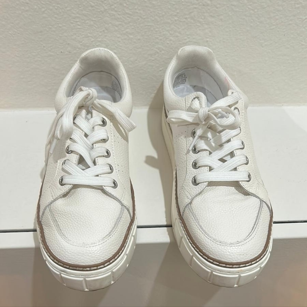 Vince Camuto White Leather Sneakers